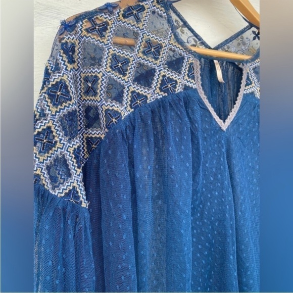 Free People Joyride Lace Embroidered long sleeve top - Picture 8 of 9